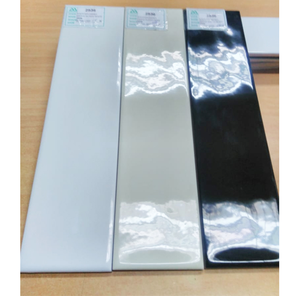 Mulia Subway Ripple Glossy Black 7,5x30 KW2
